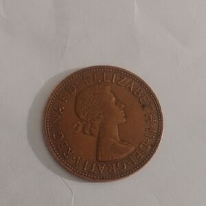 1962 Queen Elizabeth The Second Reverse With Defender Of The Faith 90% Copper